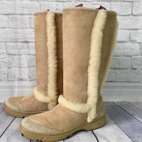 UGG Shoes - Ugg tall sand Sunburst 5218 size 10 sheepskin boot